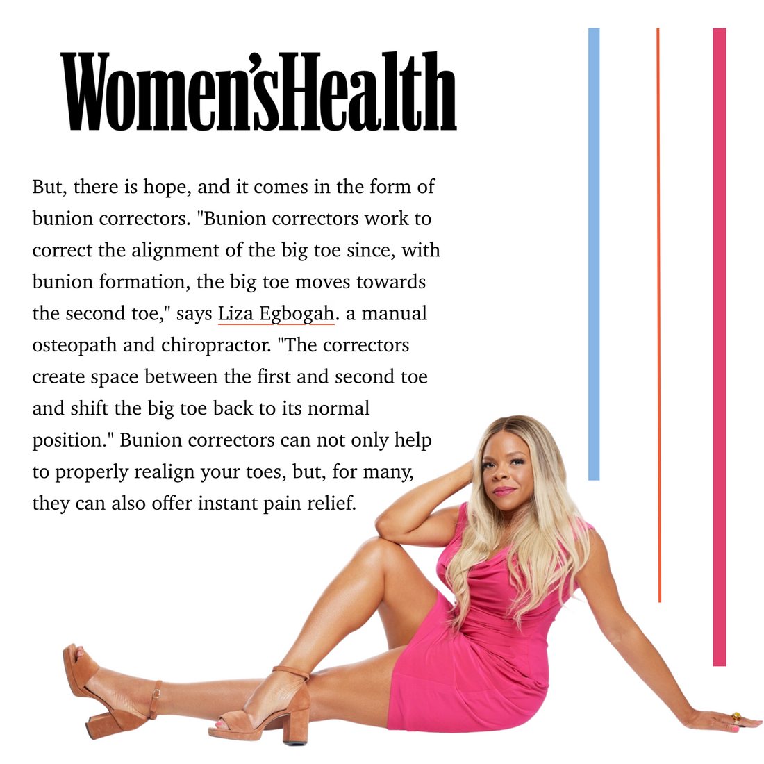 Dr. Liza Share Tips on Bunion Correction with Women's Health