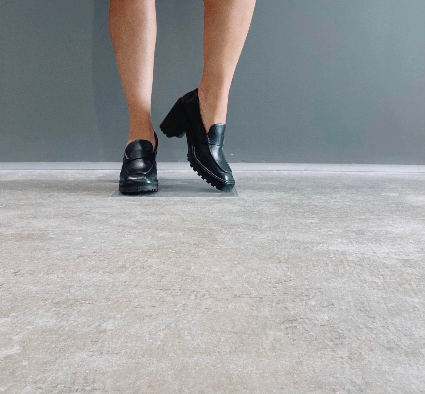 dr LIZA loafer pump - BLACK