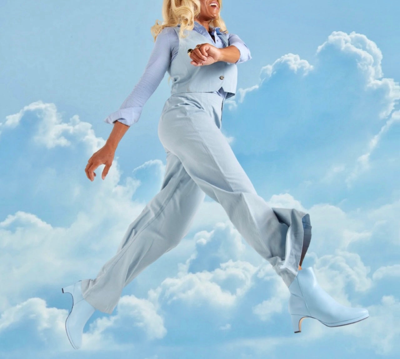 FINAL SALE | dr LIZA bootie - SKY BLUE